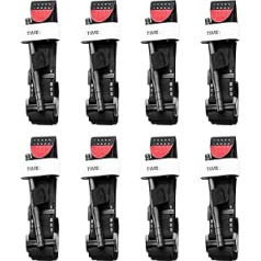 LUFEIS Tourniquet Emergency, 8 Piece Emergency Tourniquet, Tactical Black Tourniquet for Camping, Hiking, Fighting, Mountaineering, Outdoor Sports, First Aid Set Outdoor