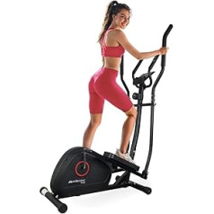 Mobiclinic, Folding Elliptical Trainer, Atlas Model, LCD Display, 8 Resistance Levels, Up to 100 kg, Padded Handle, Non-Slip Pedals, Resistance Wheel, 4 kg, Home Fitness