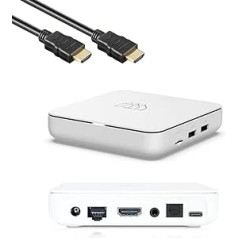 Homatics Box R Android TV Ultra 4K HD Media Player (Chromecast, Google, Netflix, Disney+, Prime Video, Google Play Store, 4K UHD, HDR, 5GHz WiFi Dual Band, Bluetooth 5.0, Voice Remote, White)