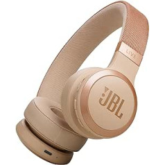 JBL Live 670 NC - Bluetooth On-Ear Headphones with Adaptive Noise Cancelling - Wireless Earphones Signature Sound and Voice Assistant - Long Music Enjoyment for up to 65 Hours - Sandstone