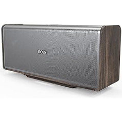 DOSS Bluetooth Speaker, SoundBox Pro Music Box, 80 W, Multicoloured Lights, Wireless Stereo Pairing, Box for Mobile Phone, Home and Office