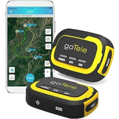 goTele Real-Time GPS Tracker, No Monthly Fee / No Network Offline GPS Tracking Device for Outdoor Activities, Hiking, Hunting, Children and Pets