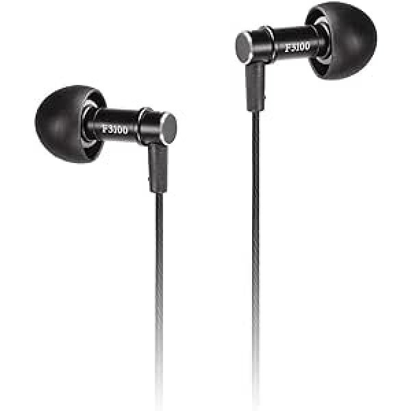 final F3100 Geräuschisolierender In-Ear Kopfhörer - Aluminium Schwarz