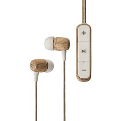 Energy System Earphones Eco True Wireless Beech Wood TWS In-Ear Headphones (Sustainable Wood, Wireless Charging Case, Compact Design)