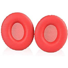 Koffmon Solo 1.0 Earpads Replacement Ear Pad Cushions Cover Compatible with Monster Beats by Dr.DRE Solo 1.0 Solo HD Wired On-Ear Headphones (Red)