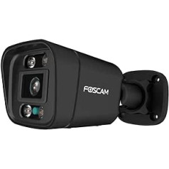 Foscam V5EP (Black) LAN IP Surveillance Camera 3072 x 1728 Pixels, Multicoloured, 170 x 66 x 66 mm