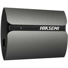 HIKSEMI External SSD 1TB, Portable Mini USB 3.1 Type-C SSD Hard Drive External, Up to 560 MB/s Read, Compatible with Android Phone/Android Tablet/PC/Laptop (Grey)-T300S