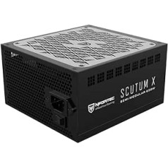 Nfortec - SCUTUM X Power Supply 650W Semi Modular ATX 80+ Bronze, 140mm Fan, Black