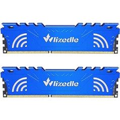 DDR3 16GB Kit (2x8GB) Desktop Memory 1333MHz CL9 DIMM Wlizedle Desktop Computer RAM PC3-10600 240-Pin 1.5V Desktop Memory for Home Computer, Blue