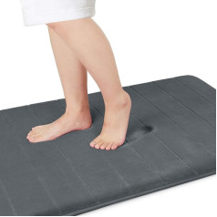 Yimobra Memory Foam Bath Mat Large 140 x 61 см Мягкий и комфортный коврик для ванной комнаты с супер водопоглощением Нескользящий толстый легко моющийся ковр