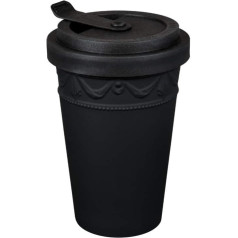 Кружка KPM Berlin Kurland To-Go, фарфор, кофейная кружка, чайная кружка, ручная работа, черный