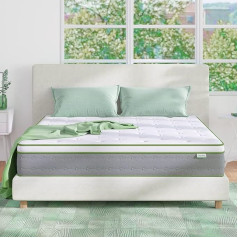 Novilla Матрас на пружинах Pocket Spring 160x200 Высота пружинного матраса 20 см Степень жесткости H2 H3 Oeko Tex сертифицирован Матрас на роллах с гелевой пен