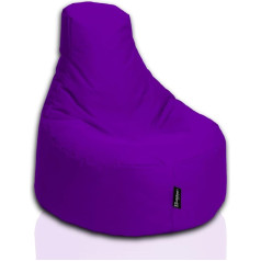 Bubibag Игровой мешок, кресло для отдыха, игровые мешки, подушки для детей и взрослых (диаметр 80 см, фиолетовый)