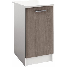 Berlioz Créations PRIMA PG4BPC Кухонный шкаф со столешницей 1 декоративная дверца текстурированный дуб 40 x 60 x 85 см 100 % сделано во Франции