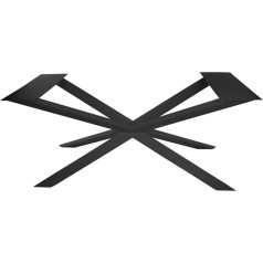 Ktc Tec Крестовая рама GX80 x 40 сталь черная матовая структура порошковое покрытие обеденный стол стол рама гостиная стол кухня стол