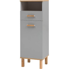 Schildmeyer Padua Highboard 148829 Platinum Grey / Oak Country House Decor 40,4 x 35,0 x 114,5 см (Ш x Г x В)
