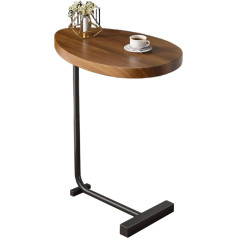 Qlisytpps C форма боковой стол для гостиной деревянный диван вечерний маленький кофейный столик стальной каркас прикроватный столик для спаль