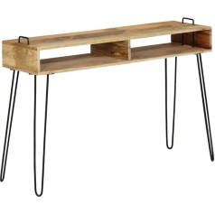 Voupuoda Консольный столик, диванный столик, прихожая, приставной столик, гостиная, прихожая, дерево манго, массив 115 x 35 x 76 см