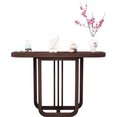Kphymod Деревянный стол-консоль, журнальный столик, приставной столик для гостиной, прихожей, фойе, коридора, офиса (цвет : коричневый, размер : 3