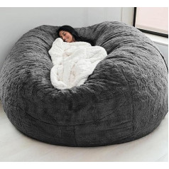 Lhnt 6 футов большой чехол для кресла Bean Bag, чехол для кресла Bean Bag без наполнителя, моющийся чехол для ленивого шезлонга, хранение плюшевых игр