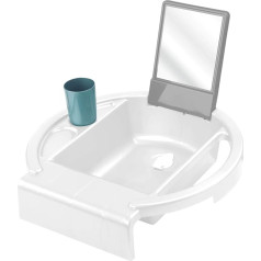 Rotho Babydesign Kiddy Раковина для ванны с бортиком 38,7 x 38,2 x 10 см белая/серая