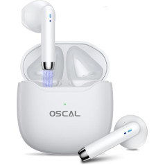 OSCAL Bluetooth Kopfhörer In Ear, Mini Kabellose Bluetooth Kopfhörer 5.3, Touch Sensoren In Ear Kopfhörer, IPX7 wasserdichte Noise Cancelling Kopfhörer Sport für IOS/Andriod Handy