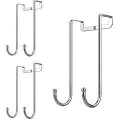 Dalanpa 1kuan 3 Pack S Shape Door Hooks Hanging Hooks Kitchen Bathroom Bedroom Office