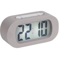 Karlsson - Часы, будильник Резиновые - Силикон - Серый - H7 x W14 x D5 см