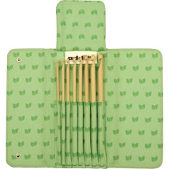 Addi Häkelnadel AddiClick Click Hook Bamboo, Bambus, Grün, 19 x 11 x 2 см