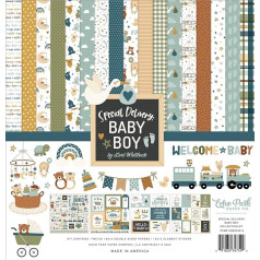 Echo Park Collection Kit 12 x 12 Inch Special Delivery Baby Boy