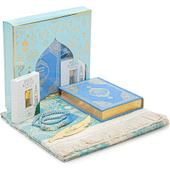 ihvan online, Молитвенный подарочный набор для мужчин и женщин, Молитвенный коврик Ислам, Молитвенный коврик, Бусины Таасбих, Священный Коран с п