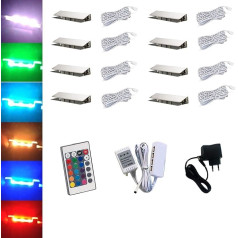 ACCE LED RGB Стеклянный край освещения Стекло напольное освещение Витрина освещение Клип стекло Высочайшее качество Зеркало Нержавеющая сталь