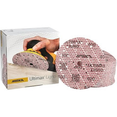 Mirka Ultimax Ligno Ø 150 мм Schleifscheiben Klett Multifit / Korn 400 / 100 Stück / Multi-Lochung / zum Schleifen von Holzoberflächen