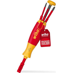 Отвертка Wiha с магазином бит, LiftUp Electric Phillips, шлиц с 6 SlimBits в блистере (38612), проверено VDE, проверено на части, биты в рукоятке, долговечная, униве