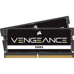 CORSAIR Vengeance SODIMM DDR5 RAM 64GB (2x32GB) 5600MHz CL48 Intel XMP iCUE Compatible Computer Memory - Black (CMSX64GX5M2A5600C48)