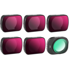 FPVtosky Mini 4 Pro ND Filter Set, Multi-Coated ND Filters, CPL Filter Kit for DJI Mini 4 Pro Drone Accessories (CPL, ND16, ND32, ND64, ND128, ND256)