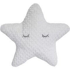 Bloomingville Kissen Star, weiß, Polyester