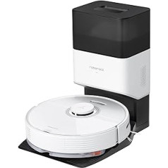 Roborock Q7 Max Plus, LDS Navigation, 5200 mAh Battery, 4200 Pa Extraction, 470 ml Container Capacity + Car Dump Station - White