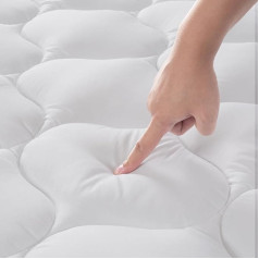 Матрас DUANDUAN Mattress Topper 140 x 200 см, мягкий топпер, матрас с глубокими карманами, защита для матраса с возможностью машинной стирки, белый