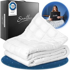 Утяжеленное одеяло Samthus 155 x 220 см 9 кг TÜV Süd Certified - Relaxing Blanket 100% Cotton - Heavy Anti-Stress & Therapy Blanket - Sleep Better with Our Heavy Duvet - Weighted Blanket