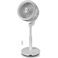 Macom Enjoy & Relax 992 Tornado Tower Pedestal Fan, White