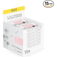 LILLYDOO Влажные салфетки с пребиотиками 900 (15 x 60) 100% без пластика Салфетки без отдушек