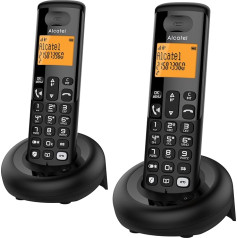 Беспроводной телефонный аппарат ALCATEL E260 Voice Duo - черный