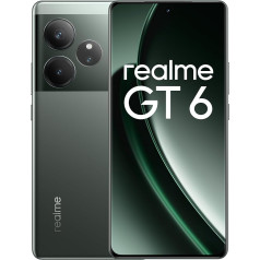 Смартфон Realme GT6 5G 16+512 ГБ, Snapdragon 8s Gen 3, дисплей 6000 нит, камера Sony LYT-808 OIS, зарядка SUPERVOOC 120 Вт, долговечный аккумулятор 5500 мАч, зеленый (без адаптер