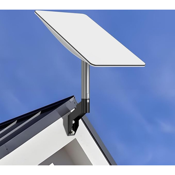Hugener Starlink Long Wall Mount, Starlink Roof Mount, Starlink Mounting Kit for Starlink Internet Kit Satellite, Compatible with Starlink Dishy V2 (Gen 2)
