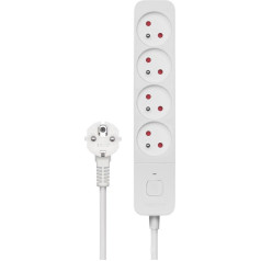 Surge protection power strip, 4 sockets, 3m, LZ-08