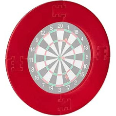 Relaxdays Unisex – Adult Dart Catchring R7, 4 Pieces, Protective Ring for 45 cm Dartboard, Sturdy, Wall Protection, Eva, Total Diameter 72 cm, Black