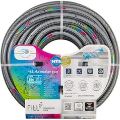 FITT NTS Masterplus 5/8 Inch (15 mm) 25 m - Strong and Extremely Malleable Garden Hose for Intensive and Professional Use