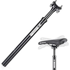 GEWAGE Bicycle Seat Post, Spring Seatpost, Spring-Loaded for 27.2/30.9/31.6 x 400 mm, Spring Spring Seatpost Seatpost Made of Aluminium Alloy for MTB Road Bike BMX eBike