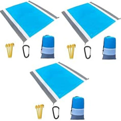YARNOW 3 Sätze Outdoor-Camping-Tischset Reisende Picknickunterlage Strandmatte Faltbare Matte Outdoor-Polster Wasserdichtes Picknickkissen wasserdichte Isomatte draussen Picknickdecke